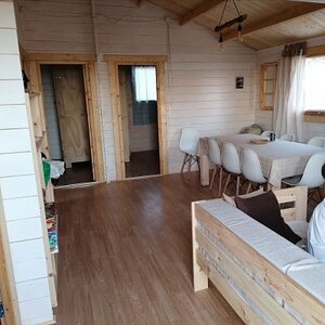 Casas de Madera Prefabricadas Málaga - 3 dormitorios - 48 m2 - CASAS PREFABRICADAS MALAGA 45MM - SALON-COMEDOR